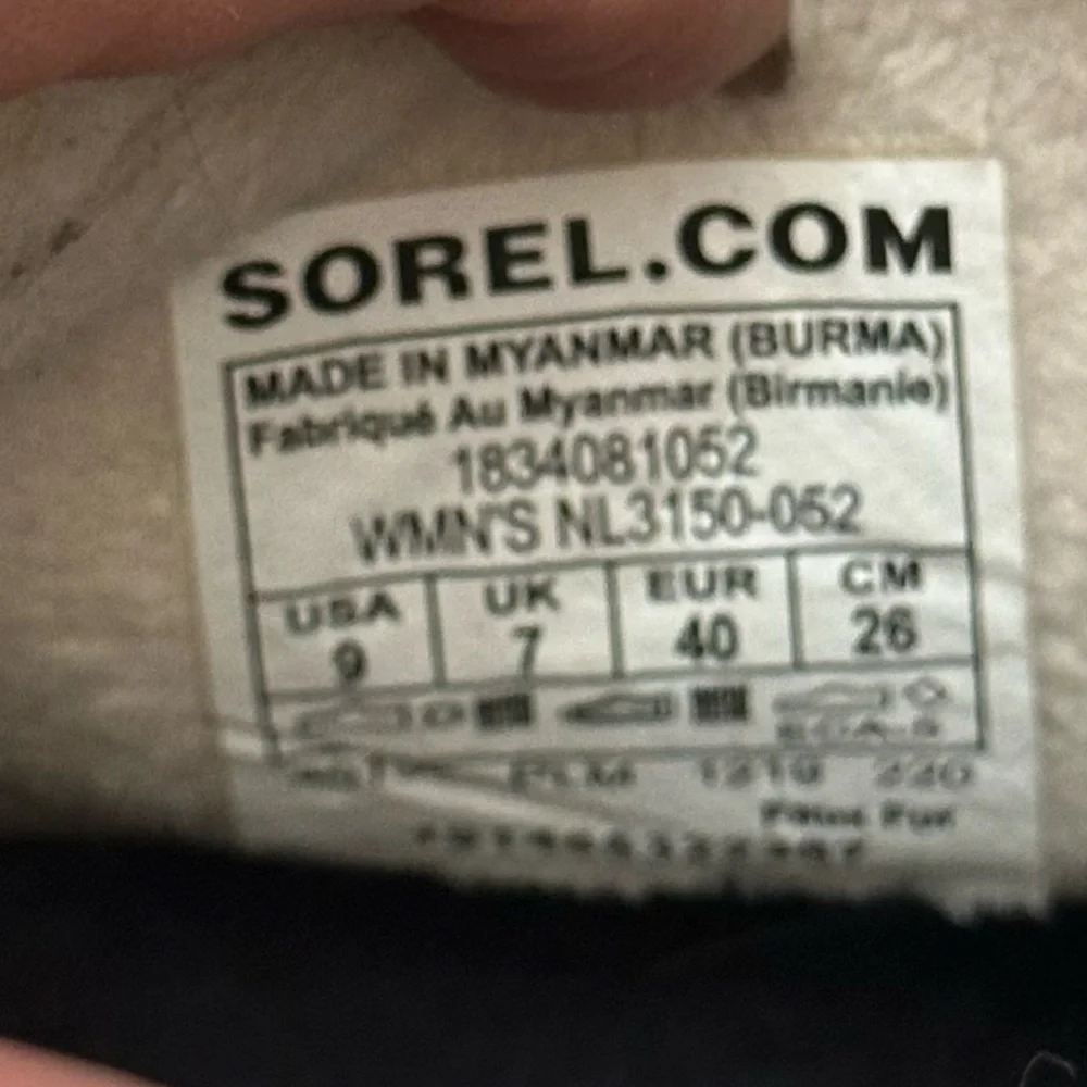 Sorel insulated winter